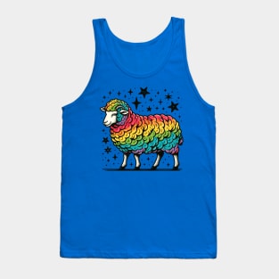 Rainbow sheep Tank Top